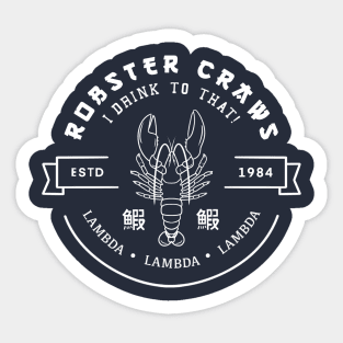 Robster craws Sticker